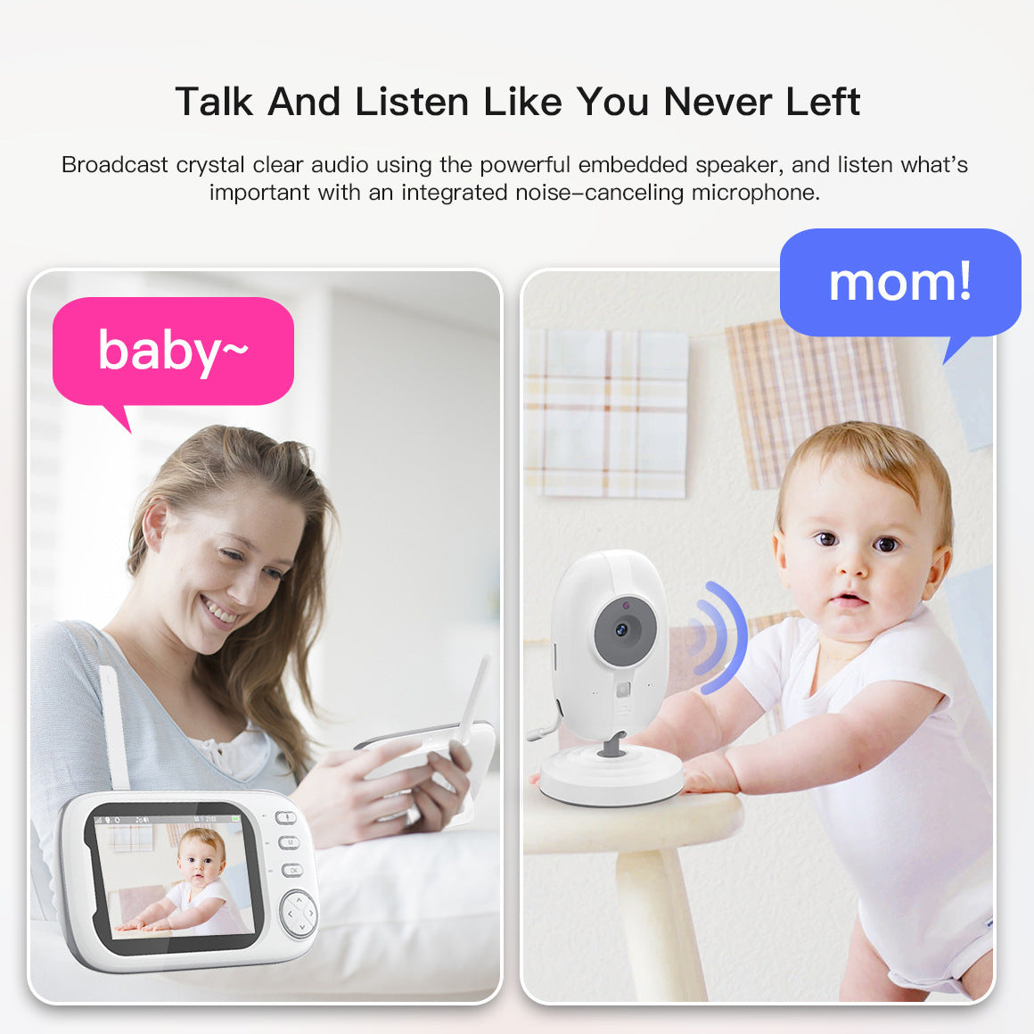 3.5 Inch Digital Baby Care Monitor - GadgetHub