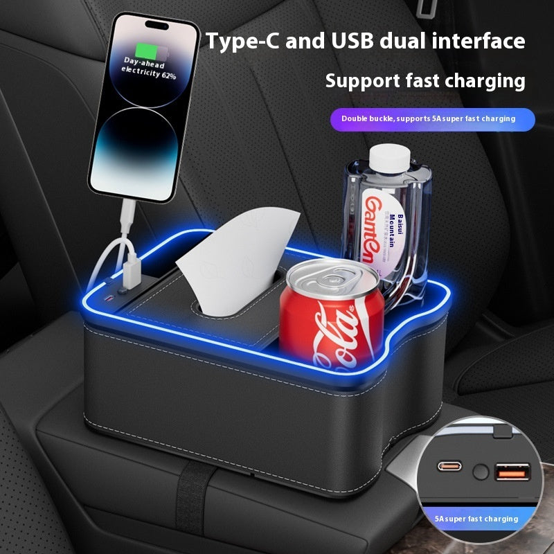 Car Armrest Multifunctional Storage Box - GadgetHub