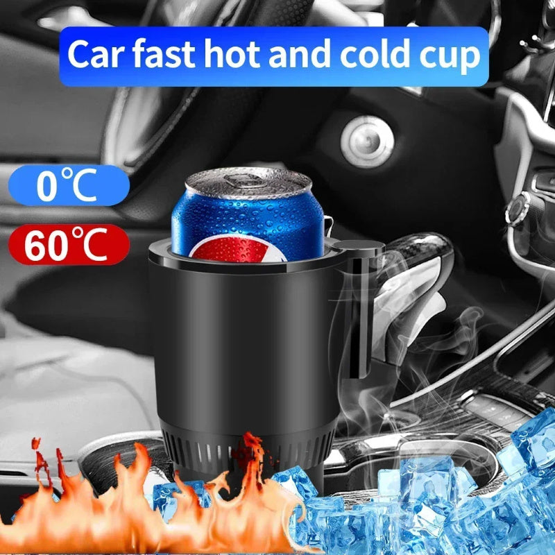 2 in 1 Smart Car Heating & Cooling Refrigerator Cup - Temperature Display - GadgetHub