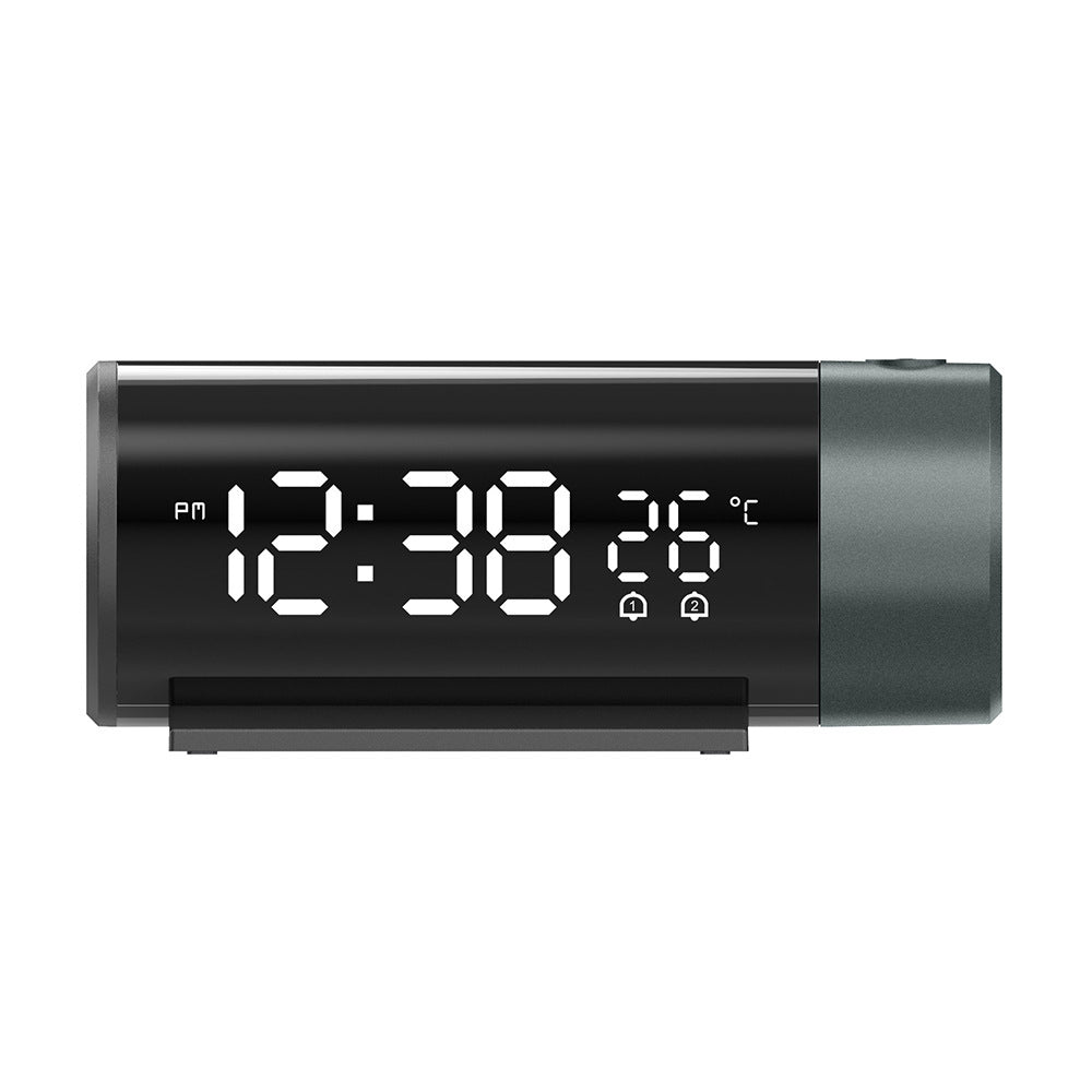 USB Charging Electronic Projection Dual Alarm Clock - GadgetHub