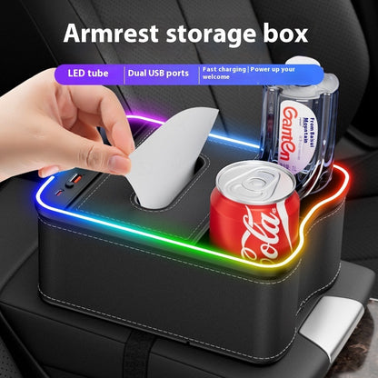 Car Armrest Multifunctional Storage Box - GadgetHub