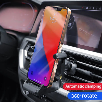 Racing Seat Shape Car Phone Holder Auto Air Vent Mobile Phone Clip 360 Degree Rotatable Car Cellphone Rack For Car Interior - GadgetHub