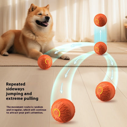 Pets Electric Jumping Ball Automatic Dog-teasing Luminous Pet Products Pets Dogs Training Products Ball Toys For Dogs Resistance