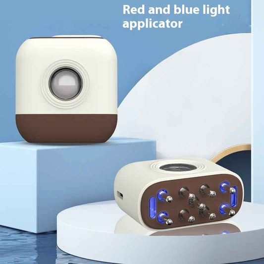 Scalp Medicine Supplying Device Red Blue Light Micro Current Head Massage Care Comb - GadgetHub